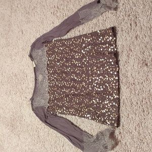 Sequined dress top